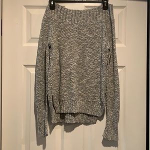 Hollister Grey Off the Shoulder Sweater